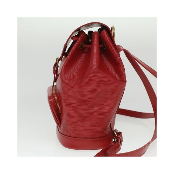Pre Loved LOUIS VUITTON Epi Montsouris MM Backpack Monaco 700th Red LV Auth - Picture 3 of 8